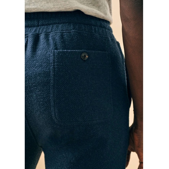 NWT Faherty Legend Sweatpant in Brighton Navy Twill Medium - Picture 5 of 16